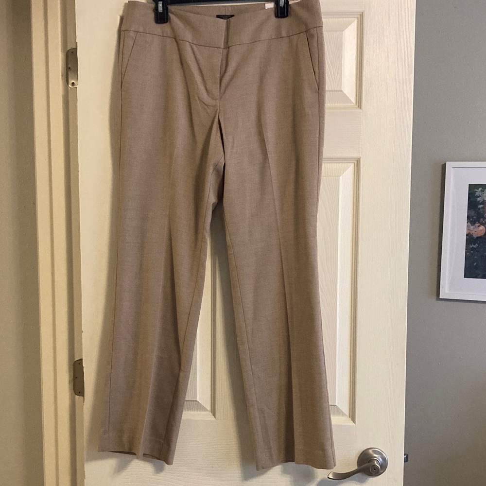 Ann Taylor Petite Beige Tan Trousers, 12p